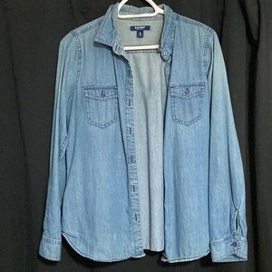 Denim Button-up Shirt